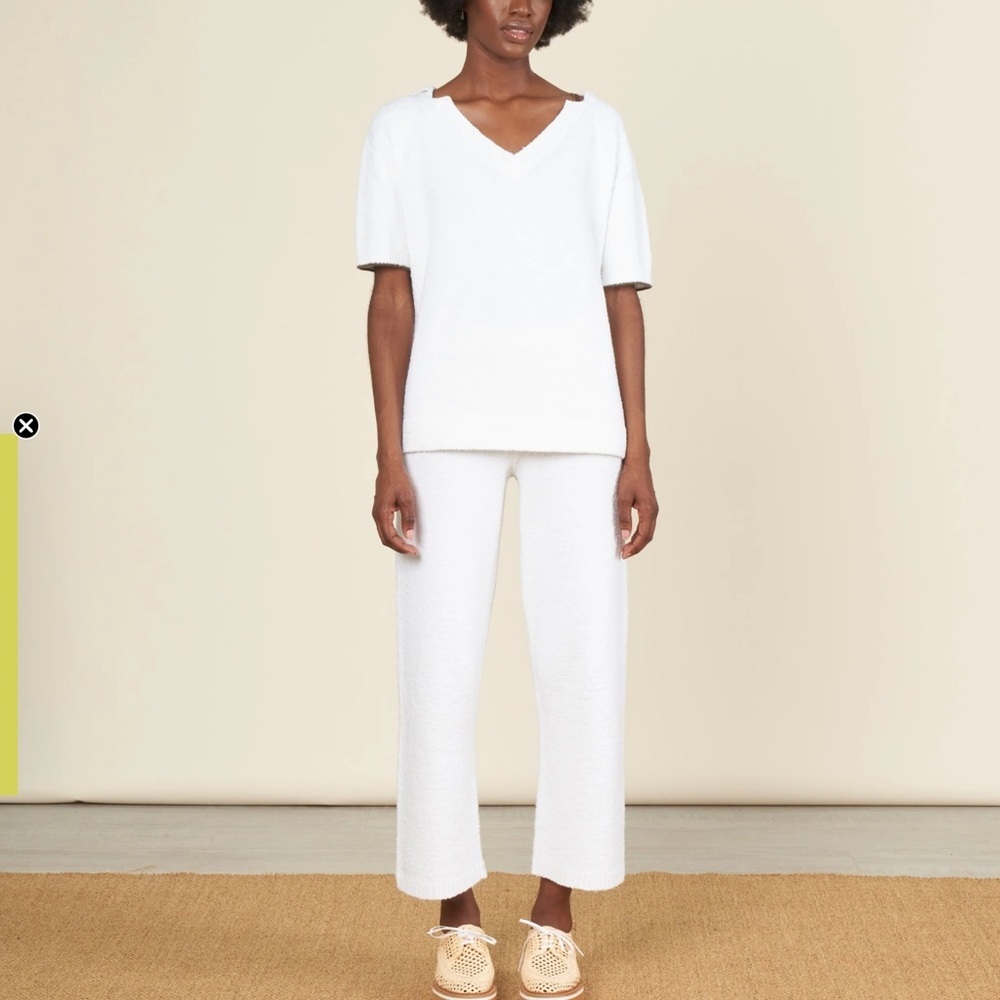 Rachel Comey Alte Polo Top & Gamo White Pant Set Size S/M